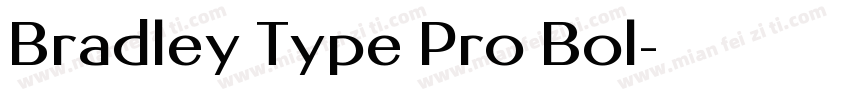 Bradley Type Pro Bol字体转换